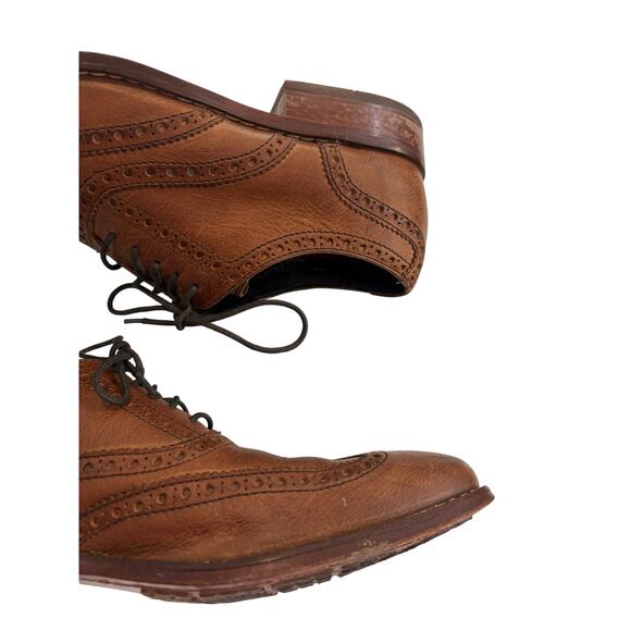 Cole Haan Air Colton Wing Tip Oxfords Shoes Distressed Brown C10027 Mens 8 M main image 9